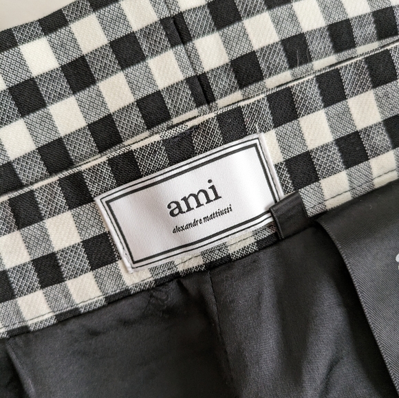 AMI PARIS Gingham Midi Skirt - Picture 6 of 12